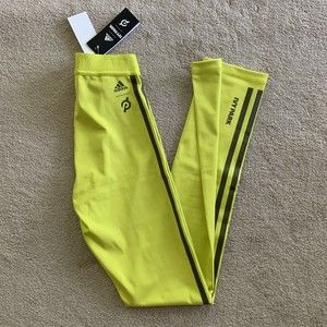 NWT adidas x Ivy Park x Peloton  Mens Sz S Shock Slime Compression Pants Tight